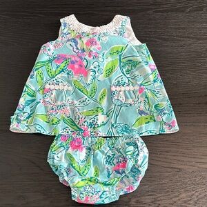 Lilly Pulitzer Aqua and Pink Kids Set